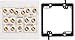 Buyer's Point 7.1 Speaker Wall Plate, Premium Quality Gold Plated Copper Banana Binding Post Coupler Type, with 2 Gang Low Voltage Mounting Bracket Device, for 7 Speakers and 2 RCA Jack for Subwoofer