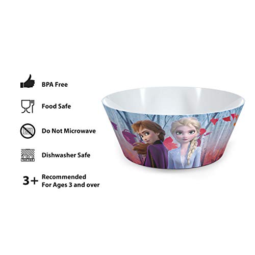 image for Zak Designs Disney Frozen II Movie Dinnerware Set Includes Plate, Bowl