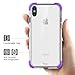 iPhone X Case Cover Crystal Shock-Absorption Soft TPU Bumper and Anti-Scratch Ultra Clear Slim Case for Apple iPhone 10 (Violet)