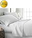 CELINE LINEN Luxurious Bed Sheets Set on Amazon 1800 Premier Hotel Quality Wrinkle Free 4-Piece Sheet Set with Deep Pockets, Queen White