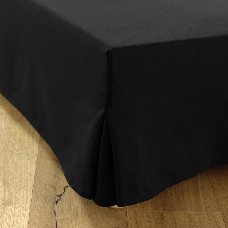 Bed Skirt 140 x 200 cm Black – 4 30 cm Ruffles for 140 x 200 cm Beds with Bed Base – Bed Skirt 140 x 200 cm – Bed Skirt 140 x 200 cm – Bed Base Cover 140 x 200 cm – Top of Bed Base