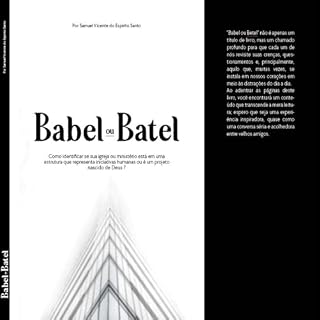 Livro Babel ou Betel: Como identificar se sua igreja ou ministério está em uma estrutura que representa iniciativas humanas ou é um projeto nascido de Deus?