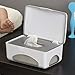 hiccapop Diaper Wipes Dispenser Baby Wipes Case | Baby Wipe Holder Keeps Wipes Fresh | Non-Slip, Easy Open & Close Wipe Container (Slate Grey)