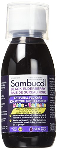 Sambucol black elderberry kids anti-viral flu care 120 milliliter