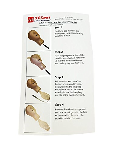Adult/Child Face Shield Lung Bags, 100 Pack (Insertion Tool Included!)