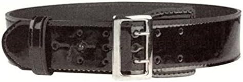 Hi High Gloss Police Garrison Sam Browne Leather Duty Belt 2-1/4" with Nickel Buckle, Size 46"