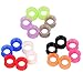 Longbeauty 22pcs/18pcs Soft Silicone Ear Gauges Flesh Tunnels Expander Stretchers Piercing Mixed Color Set (9 Pairs of Gauge=14mm(9/16