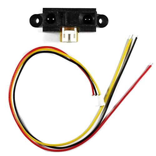 Paradisetronic.com Sharp GP2Y0A21YK0F, 10-80cm, distance sensor/distance meter with connection cable, e.g. for Arduino