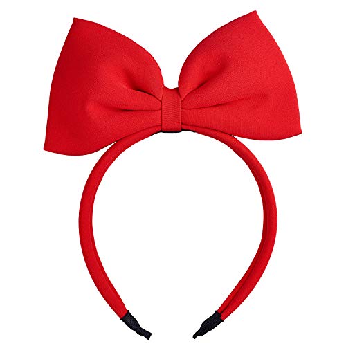 Bow Headband Red Bowknot headband Big Bow Headdress for Girls and Women, Christmas Hair Hoop Headwear Hair Accessories for Party, Cosplay and Costume - Thumbnail 7