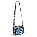 Vera Bradley Women's Cotton Little Hipster Crossbody Purse, Java Floral, One Size