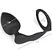FST Silicone Cock Ring with Anal Plug Prostate Massage Stimulator and Penis Ring Erection Enhancing Combo