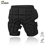 JBM Extra Large 3 Sizes Hip Padded Shorts Adjustable Protective Gear for Multi-sports Purpose: Snow Skiing, Hockey, Skateboarding, Snowboard, Riding