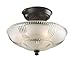Elk Home 66335-3 Restoration 12'' Wide 3-Light Semi Flush Mount in Oiled Bronze