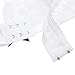 FEESHOW Men's Lace Bra and G String Thong Sissy Pouch Crossdress Underwear White Medium (Waistline 29.0-43.0