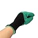Waterproof Garden Genie Gloves with Fingertips Claws Quick Easy to Dig and Plant Safe for Rose Pruning