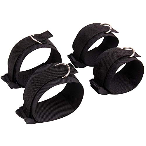 Unihoh Handcuff Handcuffs Set - Handcuffs Kit for Women Men - Adjustable Wrist Ankle Hand Cuffs - an Interesting Gift Idea