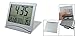 uxcell Foldable Battery Supply Desktop Calendar Temperature Digital Alarm Clock
