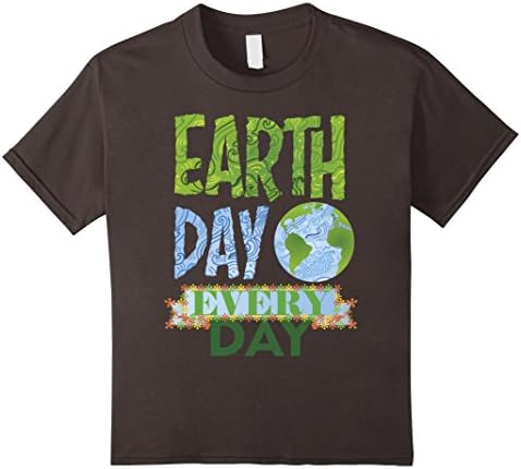 Kids National Earth Day T-Shirt - Earth Day April 22 8 Asphalt