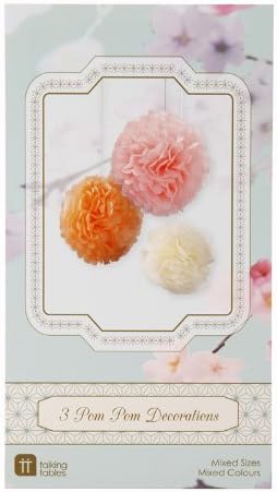Pompoms Decadent Decs Mixed Pastel Pom Pom Bright Decorations by Pompoms