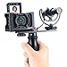 UURig C-RX0 II Metal Extension Cage for Sony RX0 II/RX0 with Cold Shoe to Mount Microphone Selfie Vlog Video Accessories 37MM Lens Adapter Arri Hole Quick Release Fixation 1/4