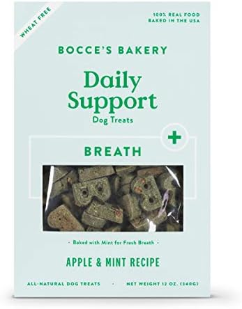 Amazon Com Bocce S Bakery Breath Aid Biscuits Box Dog Treat 12 Oz Pet Supplies