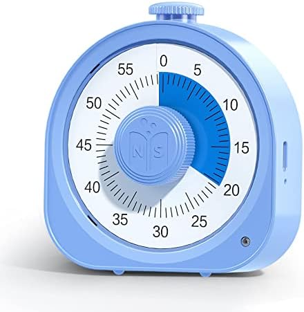 thumbnail image 2 of 60-Minute Visual Timer With Magnetic Back - Oversize Mechanical Countdown Timer For Classroom & Kitchen 2 of 5
