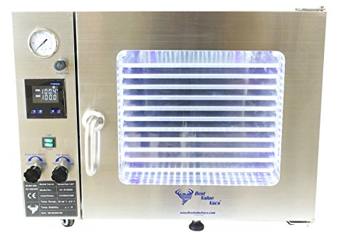 BVV 1.9CF Stainless Steel Exterior/Interior Vacuum Degassing Oven- 5 Wall Heating, Touch Screen, LED's, 11 Shelves - Thumbnail 3