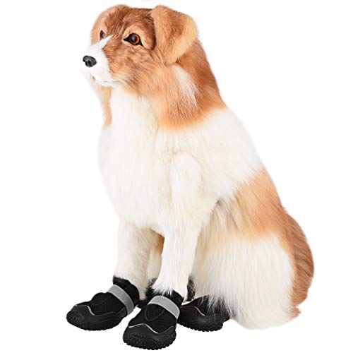 Dog Outdoor Shoes Breathable Running Shoes with Reflective Strap and Anti-Slip Sole for Pet Boots (6#) - Thumbnail 3