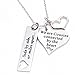 LParkin Cousin Necklace Side By Side Or Miles Apart We Are Cousins Connected By The Heart (Necklace)