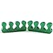 Happy Toes Gel Toe Separators and Straightener for Foot Pain & Bunion Relief, Hammer Toes and More - 1 Pair, Emerald