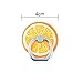 Mavis's Diary 2 Pcs Cute Fruit Universal 360 Degree Rotating Phone Metal Buckle Tablet Finger Grip Diamond Ring Stand Holder Kickstand for All Phones Tablets - Orange&Watermelon