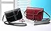 QZUnique Women's Soft PU Leather Fashion Vintage Style Cross Body Shoulder Bag Black