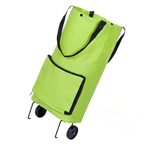 Uplord Foldable Shopping Cart,Collapsible Trolley Bags Folding Shopping Bag with Wheels Foldable Shopping Cart Reusable Shopping Bags Grocery Bags