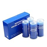 400 Pieces Eyelash Extensions Disposable Micro Brushes.Bendable Ultrafine Mascara wands for Eyelash brush、Eyebrow brush、Make up brushes、Eyelash comb(3mm)