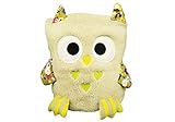 TinyToesCo 4-in-1 Olli-Owl Baby Blanket, Cuddly Toy, Comforter & Playmat, Gift - Super Soft Fleece, Unisex, Fluffy, Cute & Colourful - Size 90cm x 60cm (Beige Owl)