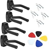 Dtown Guitar Wall Mount,Ukulele Guitar Hanger,Set of 4 Pack