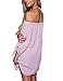 Just Quella Women's Casual Off The Shoulder Loose Long Dress 8650