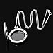 RUBYCA Living Memory Floating Charm Round Glass Locket Pendant Necklace 20 Inches 10pcs Silver Color