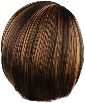 Lady Girl Short Bob Straight Hair Wigs, Thin Bang Full Hair Wig Party Cosplay Hair Wigs,Wigs Short for Black Women