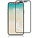 LUVVITT Tempered Glass Screen Protector Case Friendly Compatible for iPhone XS/X (2017-2018) - Black