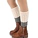 FAYBOX Leg Warmers Women Boot Cuffs Short Boot Cover Toppers 1/3/4Pairs