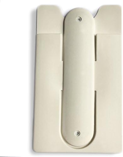 Multifuctional Silicone Phone Wallet with a stand (White)