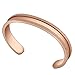 Zuo Bao Stainless Steel Elastic Hair tie Bracelet Brushed Edges for Women (Rose Gold)