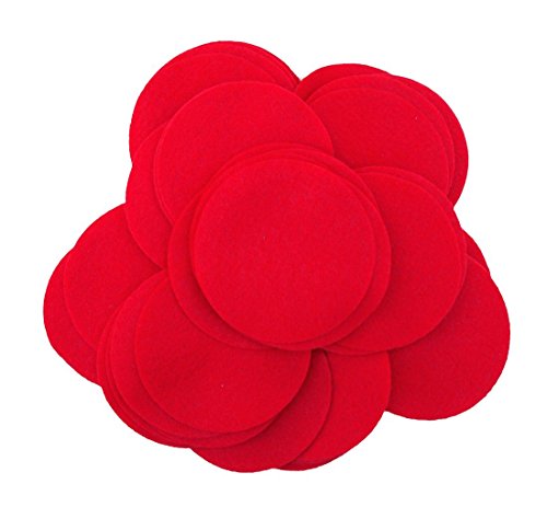 Playfully Ever After 4 Inch Red 19pc Felt Circles