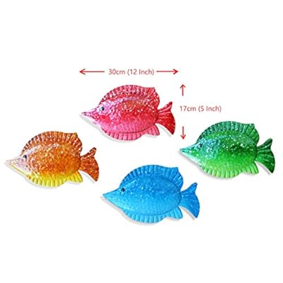 ShabbyDecor Coastal Ocean Sea Metal Fish Hanging Wall Art Decor for Living Room Bedroom Bathroom Guest Room Pool Wall… 41u2jFQj5OL