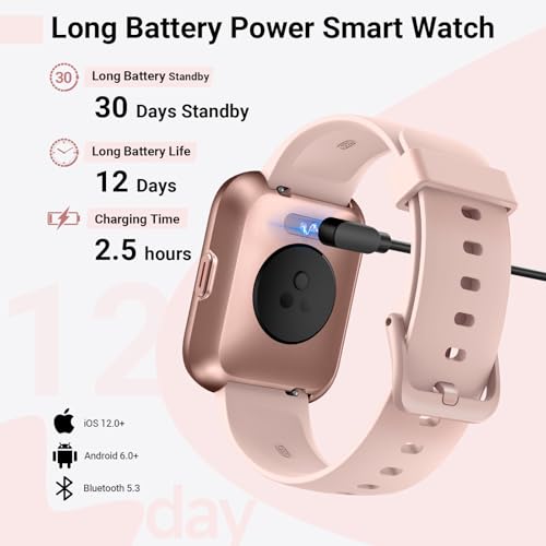 Smart Watches for Women (Answer/Make Call), 2 Straps, 1.85" Fitness Tracker Watch with Alexa Built-in, Heart Rate/ SpO2/Sleep Monitor, 120 Sports Modes, 3ATM Waterproof Smart Watch for iPhone/Android