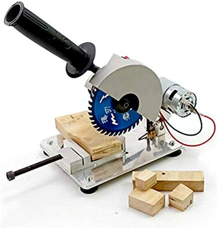 ミニテーブルソー手作り木工ベンチソーツール45度調節可能な電動鋸切断
