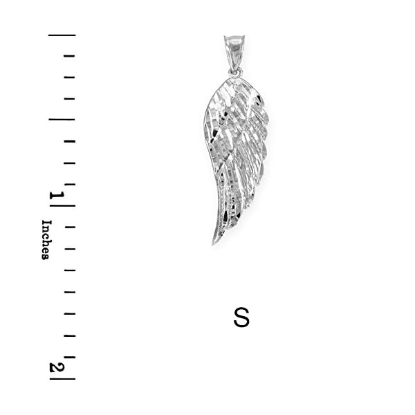 プレミア商品 Religious Jewelry By Fdj Textured 10k Yellow Gold Angel Wing Charm Pendant Necklace 16 気質アップ Grupovegadiaz Com