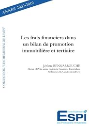 Les  frais financiers dans un bilan de promotion immobilière et tertiaire