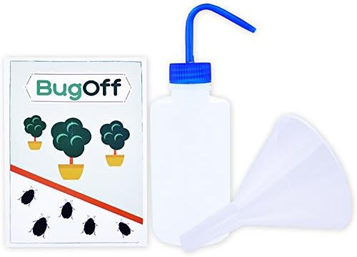 BugOff Diatomaceous Earth Powder Duster with Funnel and Instructions, 250 ml